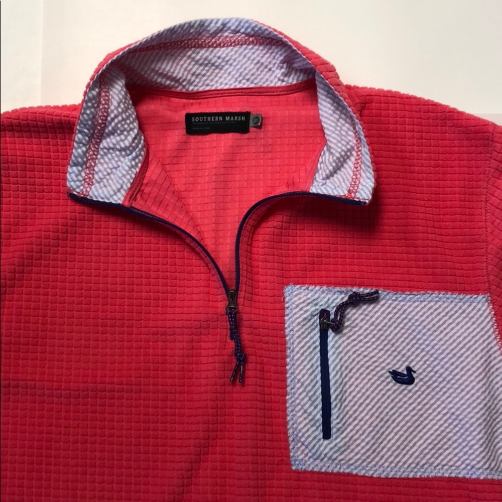Southern Marsh FieldTec Dune Pullover-Seersucker - Picture 6 of 10
